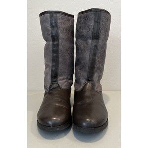 Women’s Patricia Green Collection Made In Spain Leather Gray Brown Boots Size 7